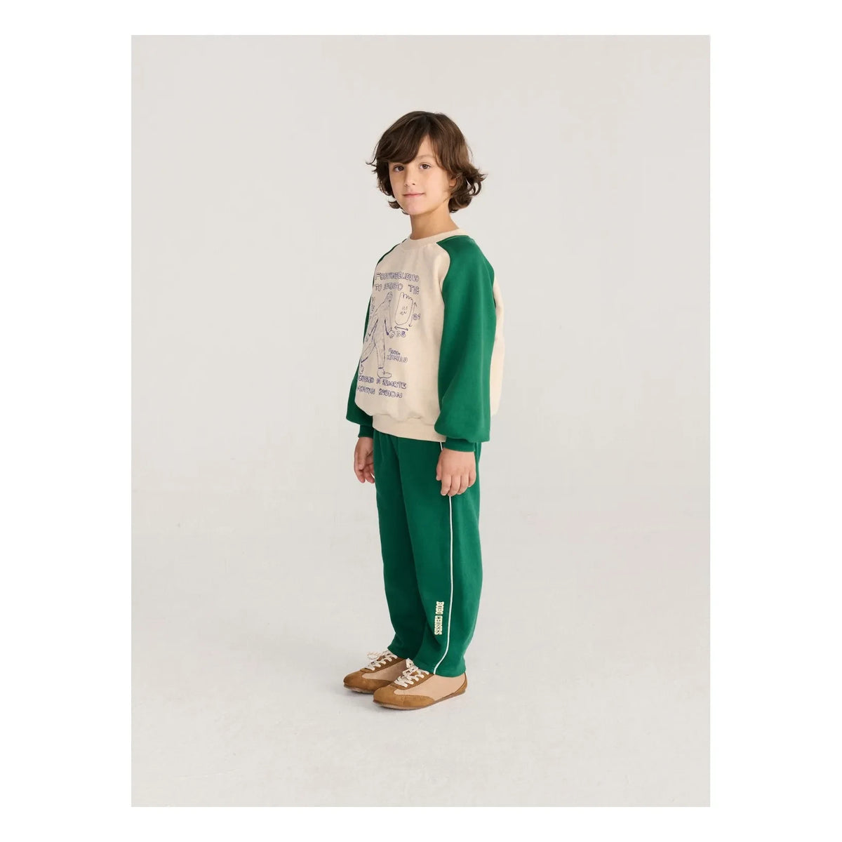 Bobo Choses - Organik pamuk Yeti sweatshirt | Ecru