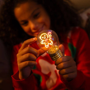 Legami - Gingerbread Noel Light Bulb Table Lamp - Bulb Fiction