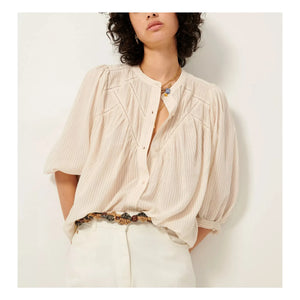 Sessùn - Savi Gestreifte Bluse | Ecru