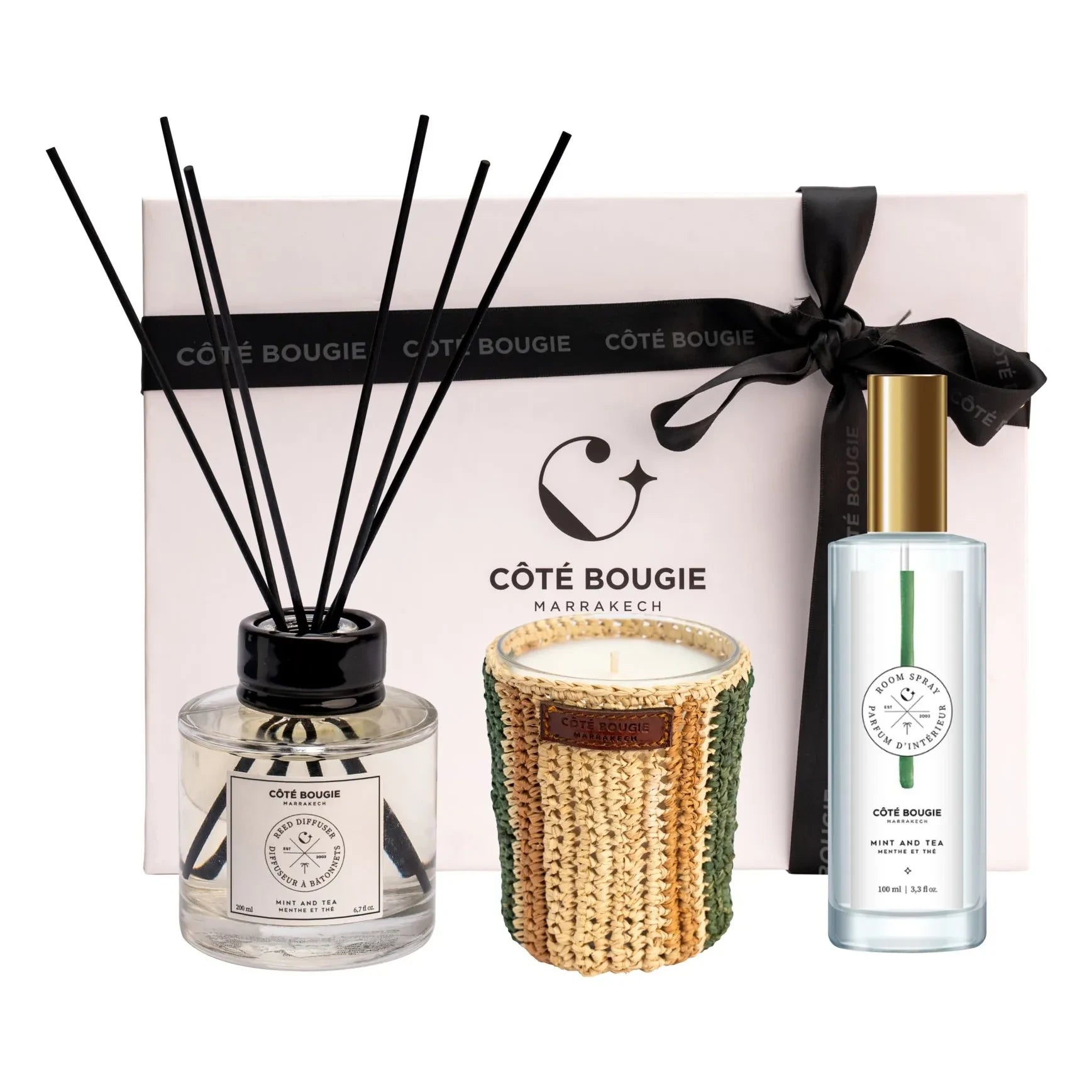 Côté Bougie - İmza Hediye Seti - Nane ve Çay