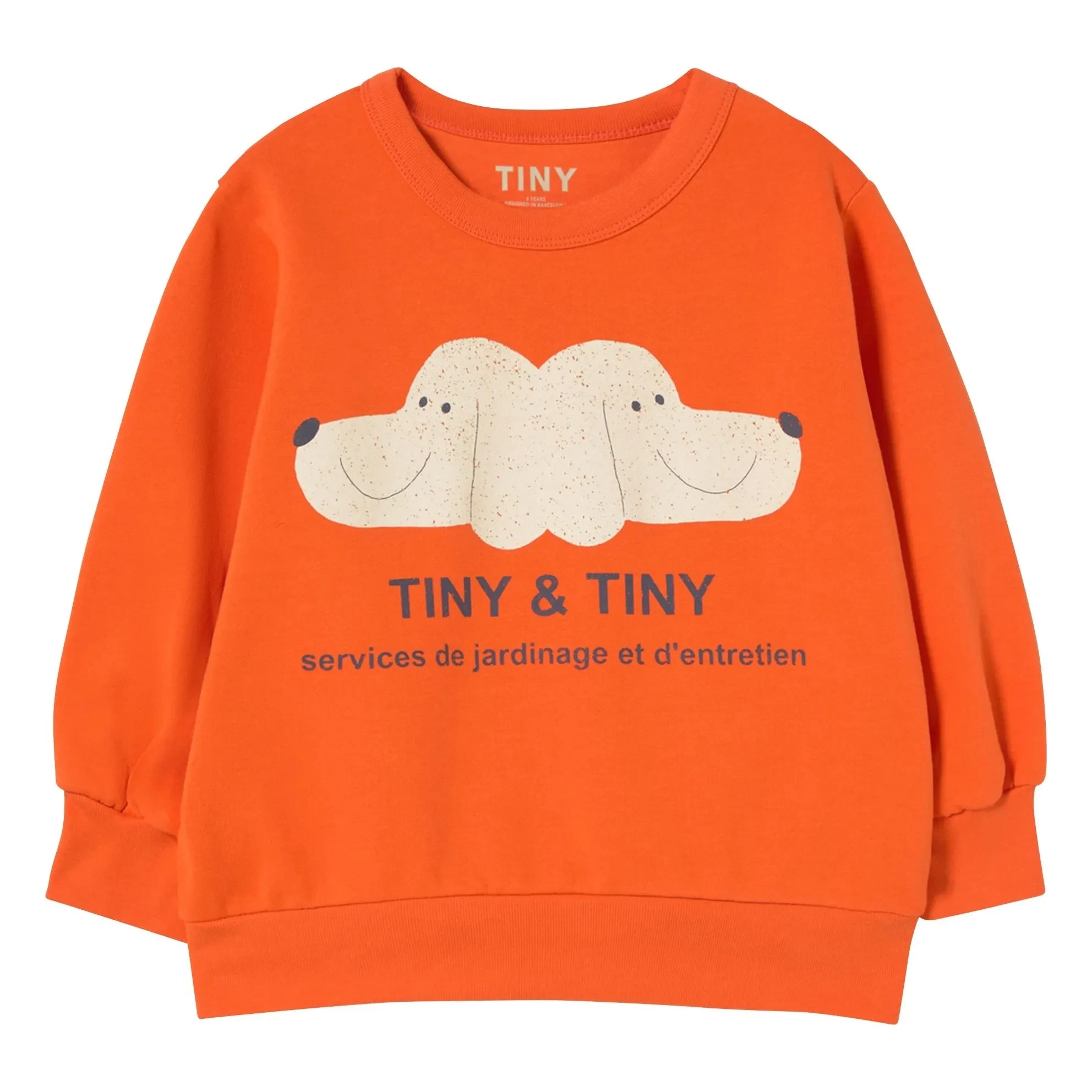 Tinycottons - Sweat Dogs Tiny & Tiny Organik Pamuk | Turuncu