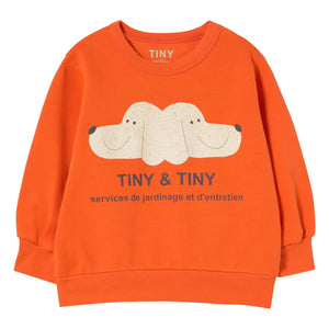 Tinycottons - Sweat Dogs Tiny & Tiny Organik Pamuk | Turuncu