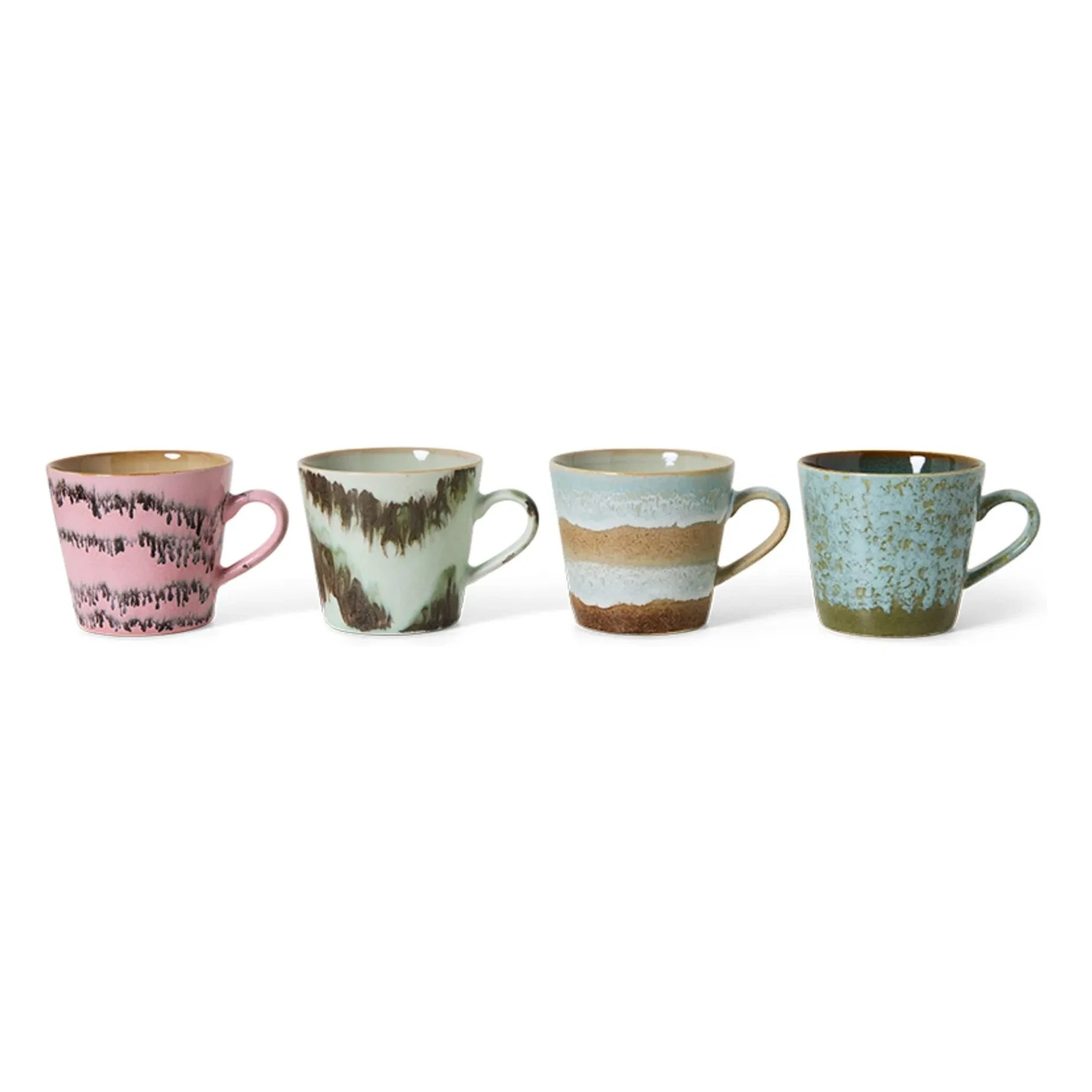 HKliving - Dada Cappuccino Fincanları - 4'lü Set