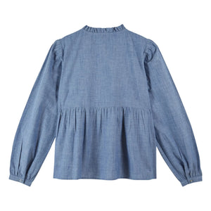Emile et Ida - Blusa de algodón chambray azul | Azul