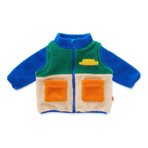Halcyon Nights - Chaqueta sherpa con mangas desmontables | Azul real