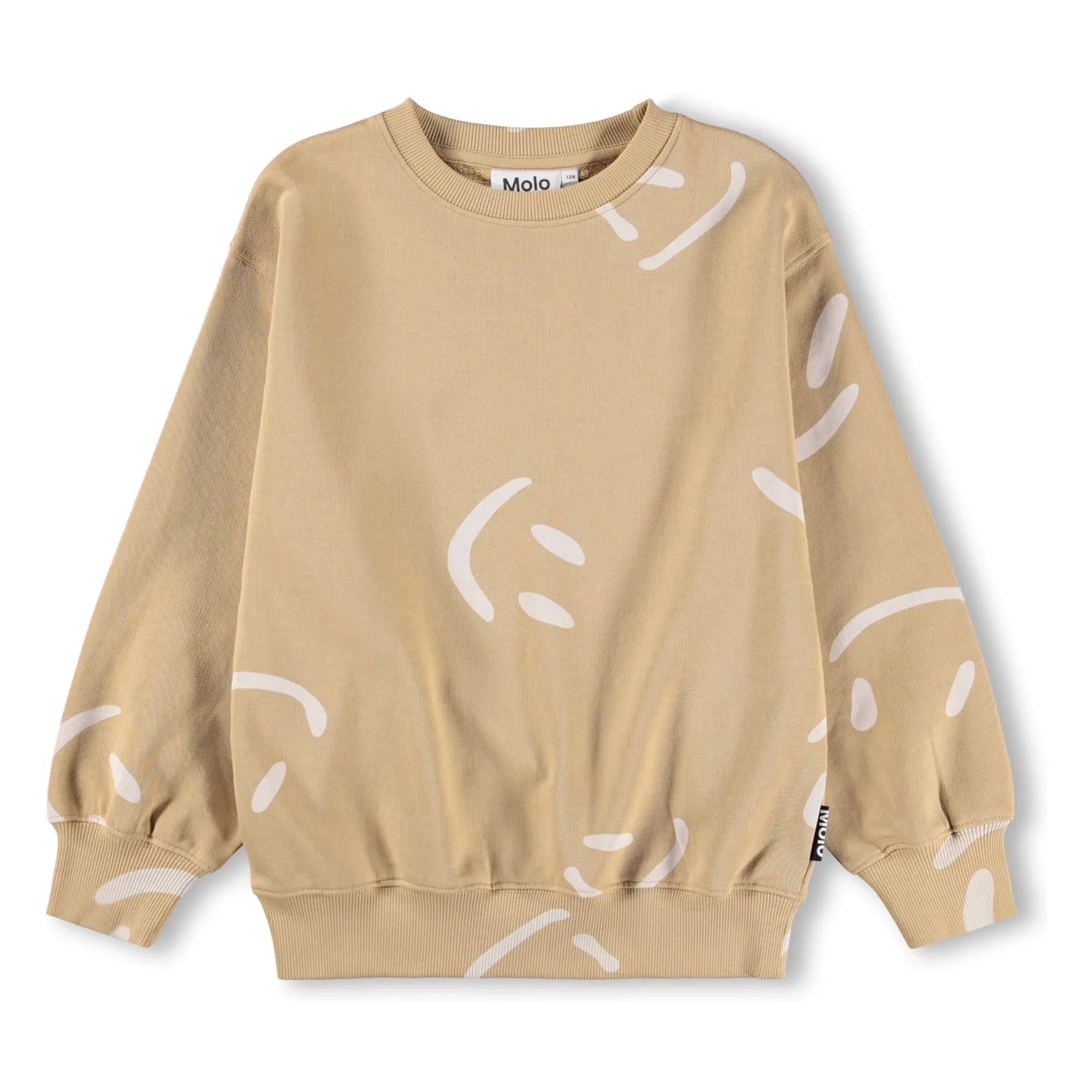 Molo - Monti Smiles organik pamuklu sweatshirt | Bej
