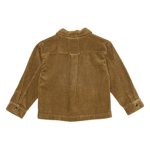 brunobruno nation - Sena Overshirt de terciopelo de algodón orgánico | Mostaza