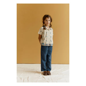 Caramel - Bambus-Paisley-Hemd | Ecru