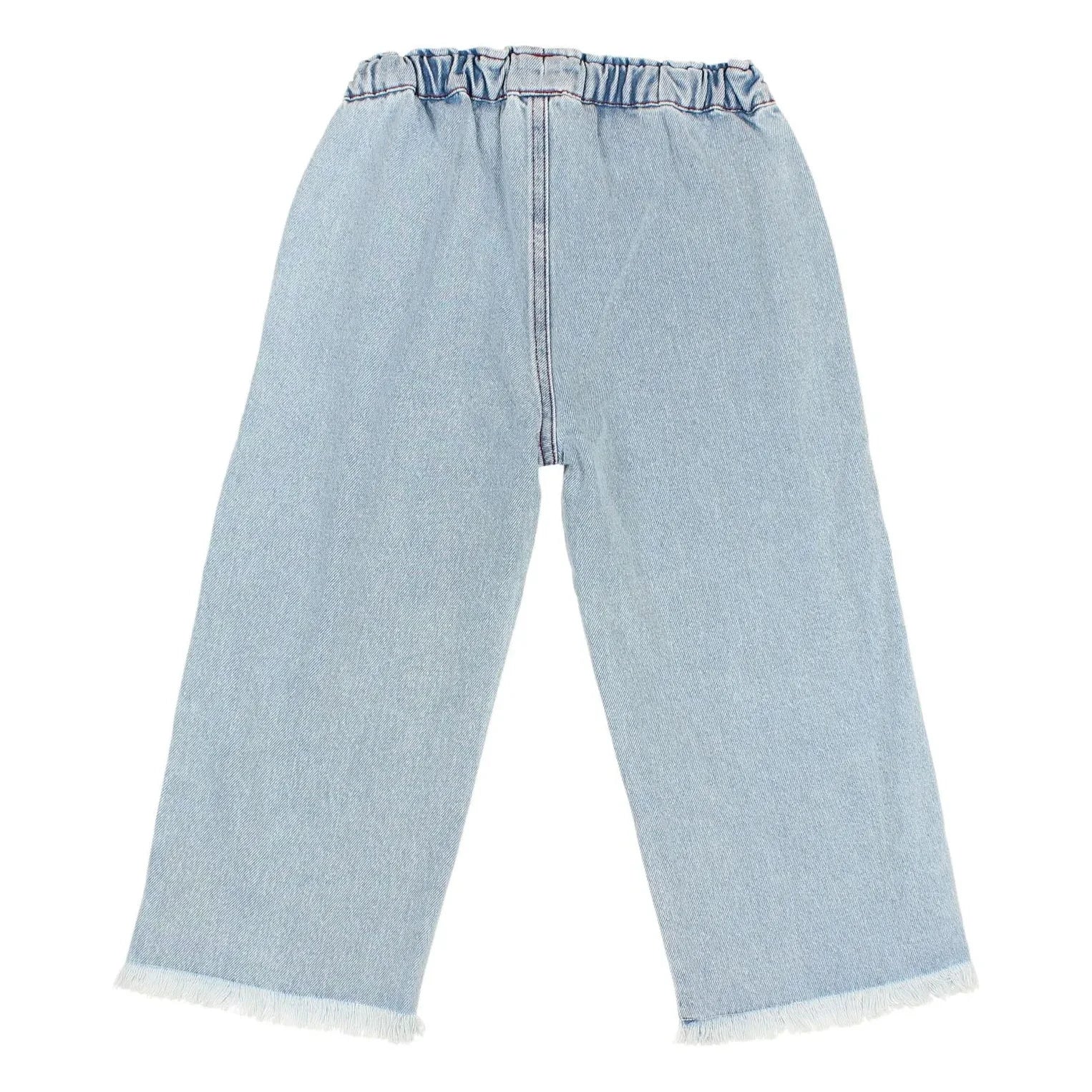 Búho - Painted on the Left, Worn Jeans | Light Blue