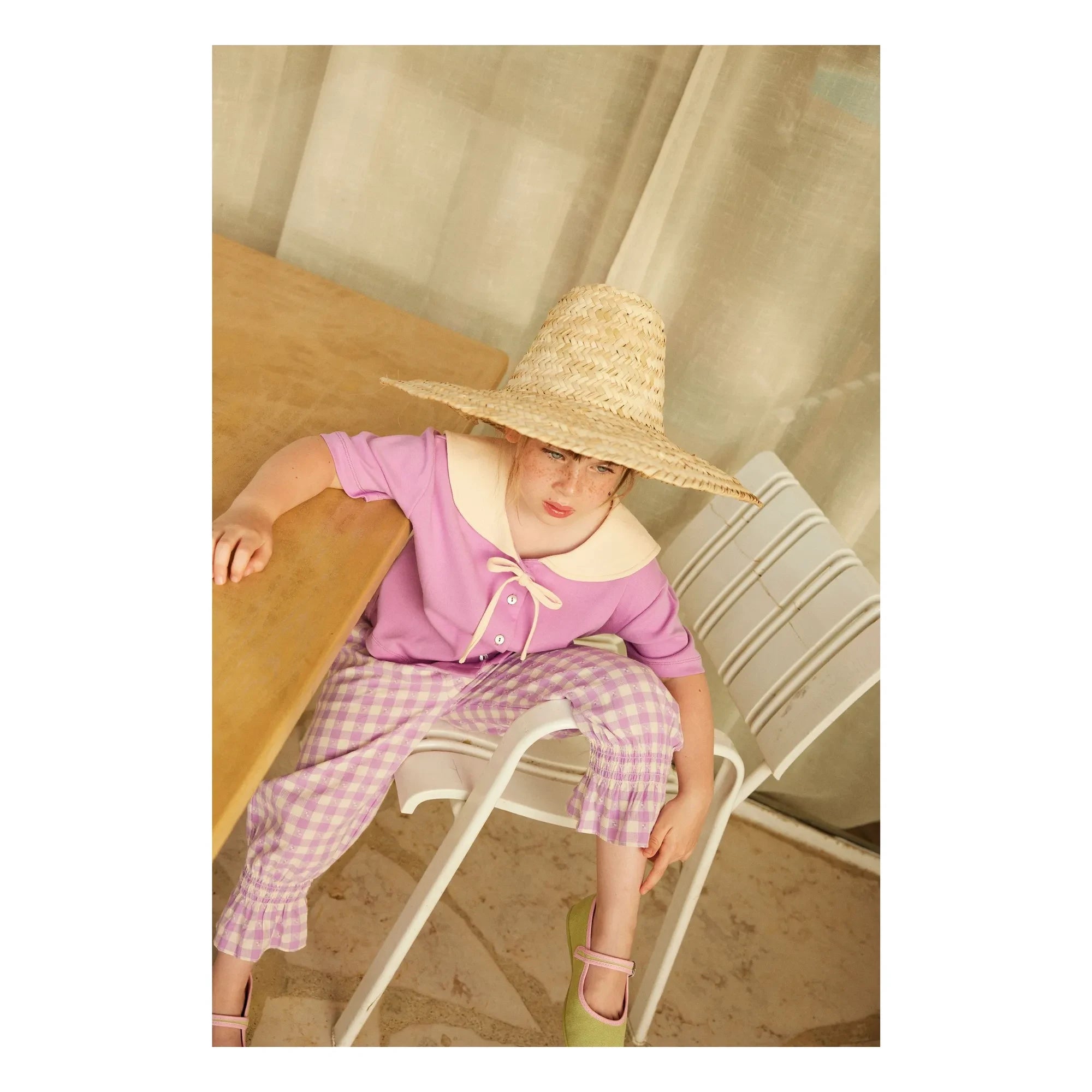 Hello Simone - Mirliton Vichy pantolon | Lavanta