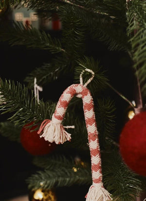 Lorena Canals - Sucre d'Orges Noel Süsleri - 4'lü Set | Kırmızı