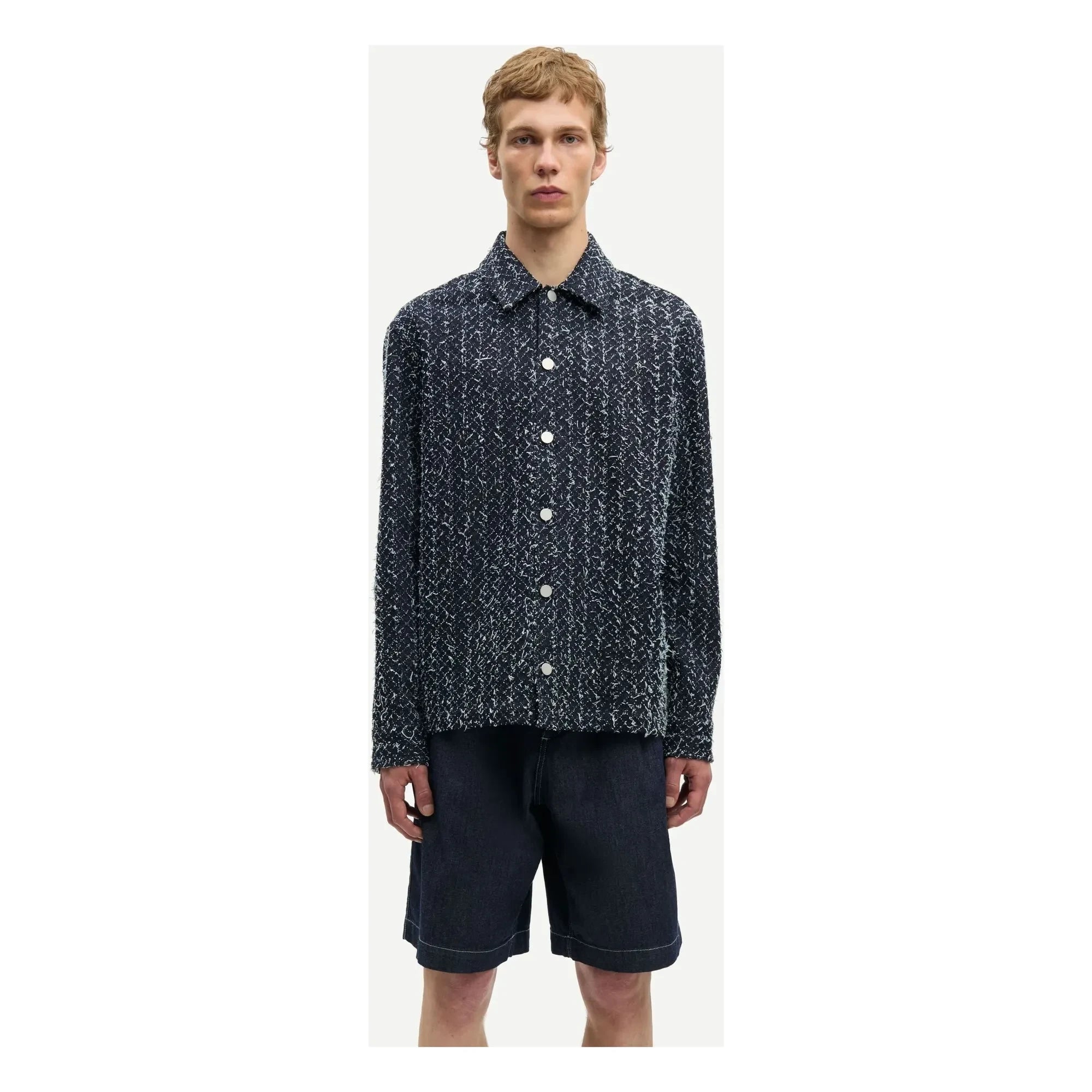 Samsoe Samsoe - Sacastor Pamuk overshirt | Koyu gri