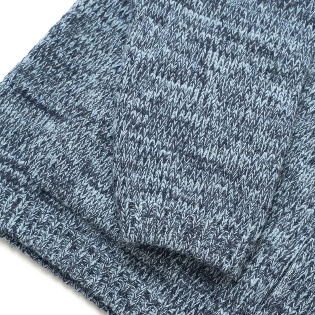 Universal Works - Woll-Strickjacke mit Reißverschluss | Graublau