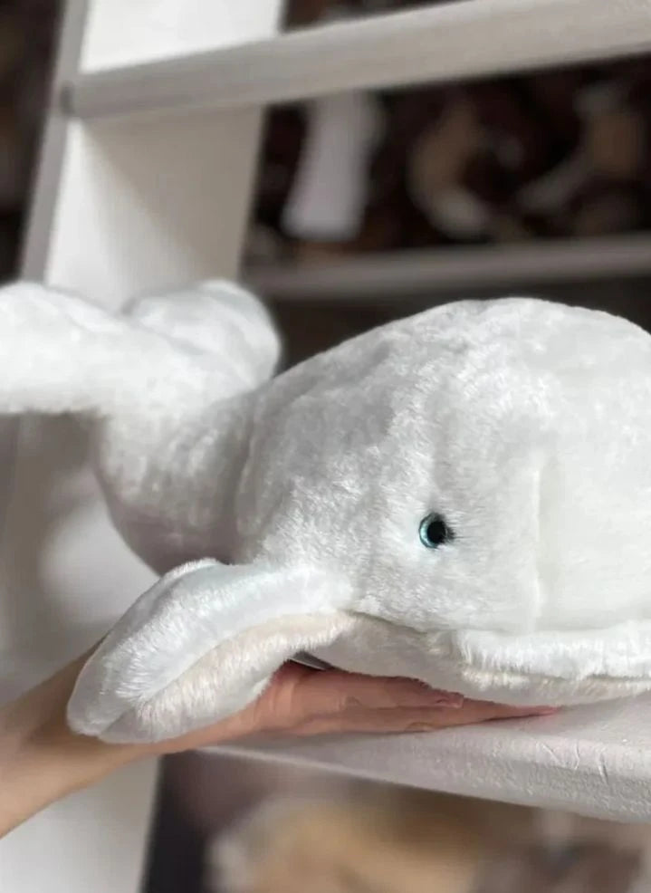 La Pelucherie - Romy Balina Peluş Oyuncak, 35 cm | Beyaz