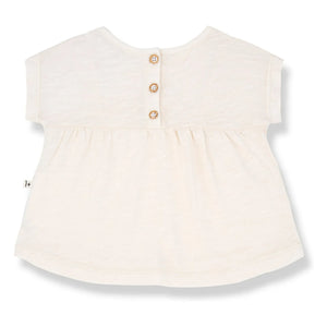 1+ in the family - Atenas Chinée Bluse | Ecru