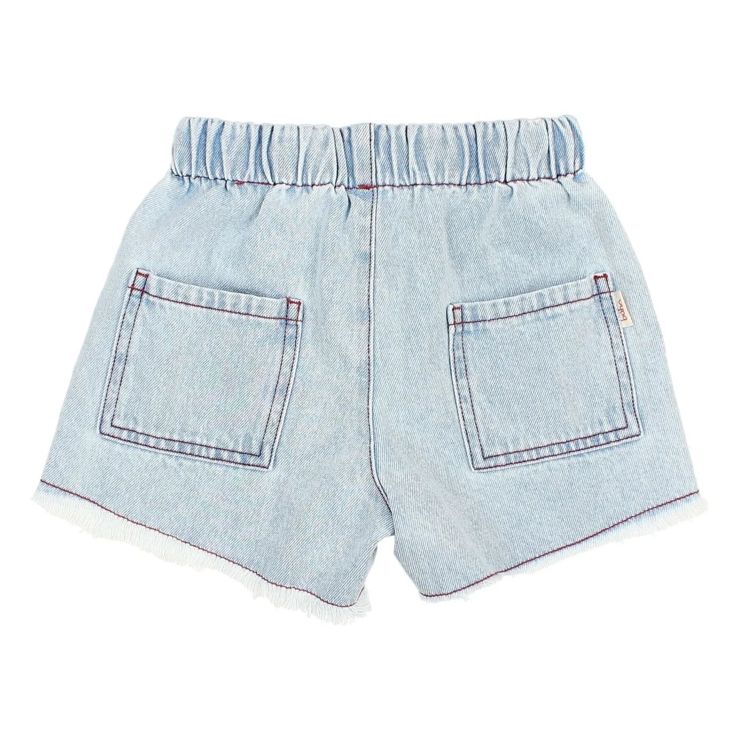 Búho - Saçaklı Denim Şort | Açık Mavi