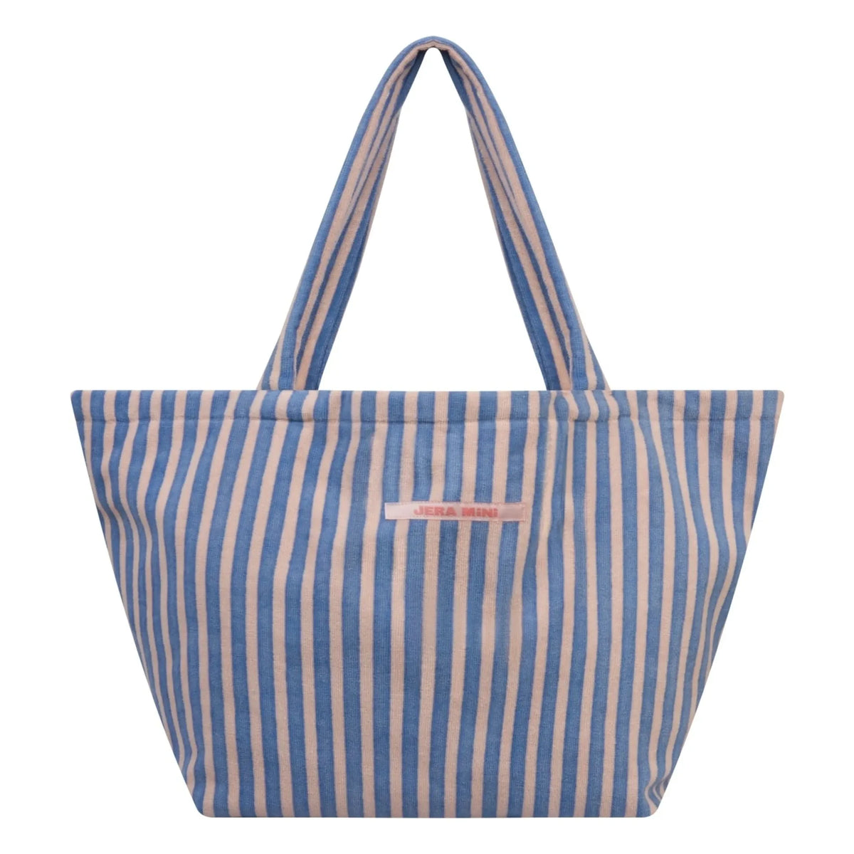 Jera Mini - Striped Towel Beach Bag | Royal blue