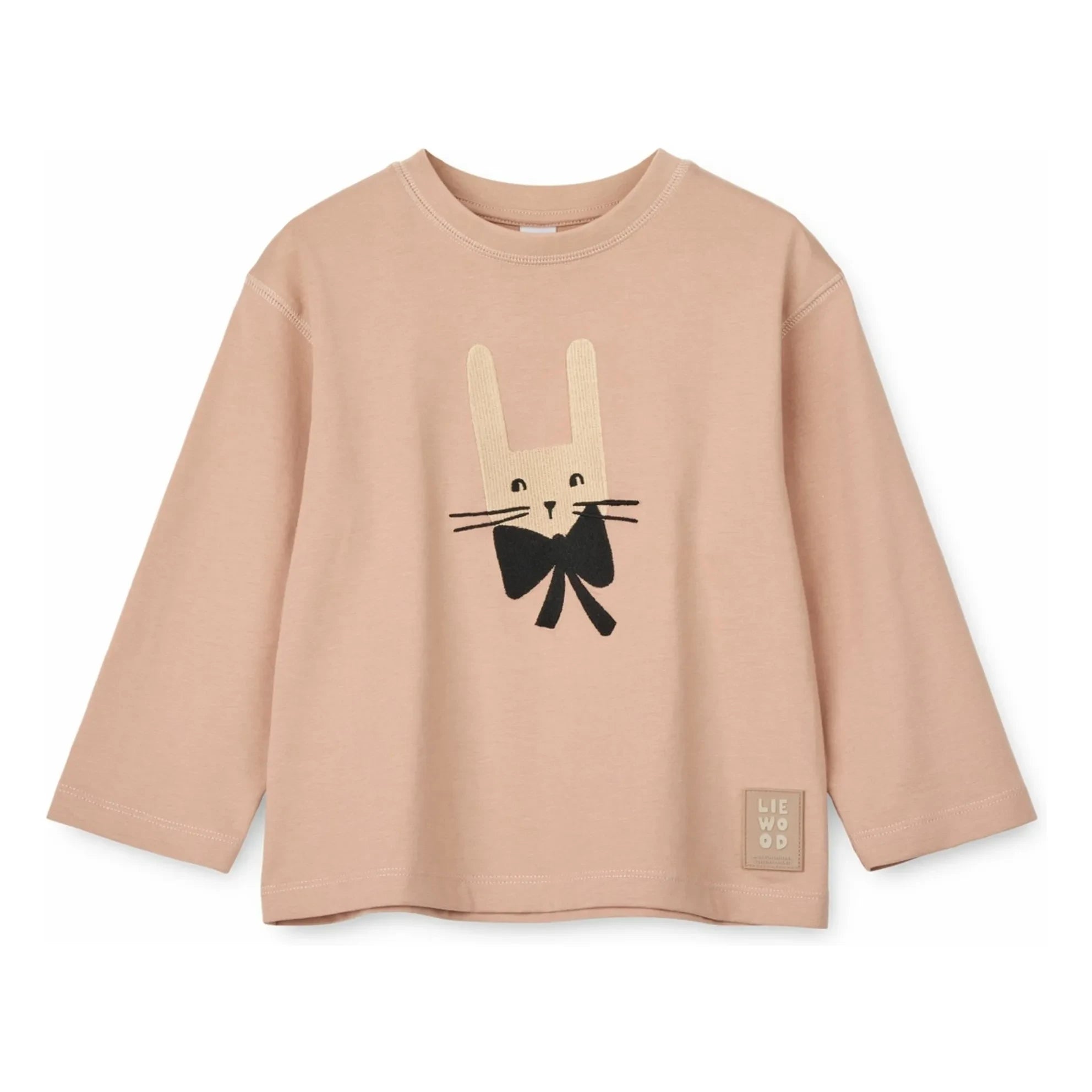 Liewood - Apia Rabbit Organik Pamuk Tişört | Pembe