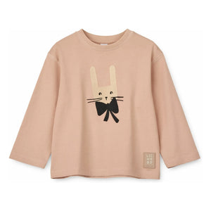 Liewood - Apia Rabbit Organik Pamuk Tişört | Pembe