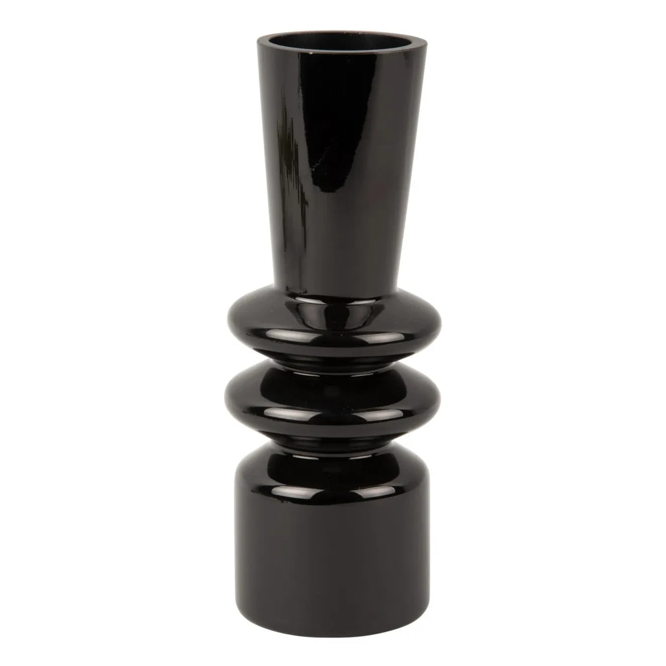 Present Time - Sparkle Zylindervase | Schwarz