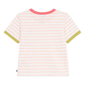 Petit Bateau – Klassisches Ringelshirt | Koralle
