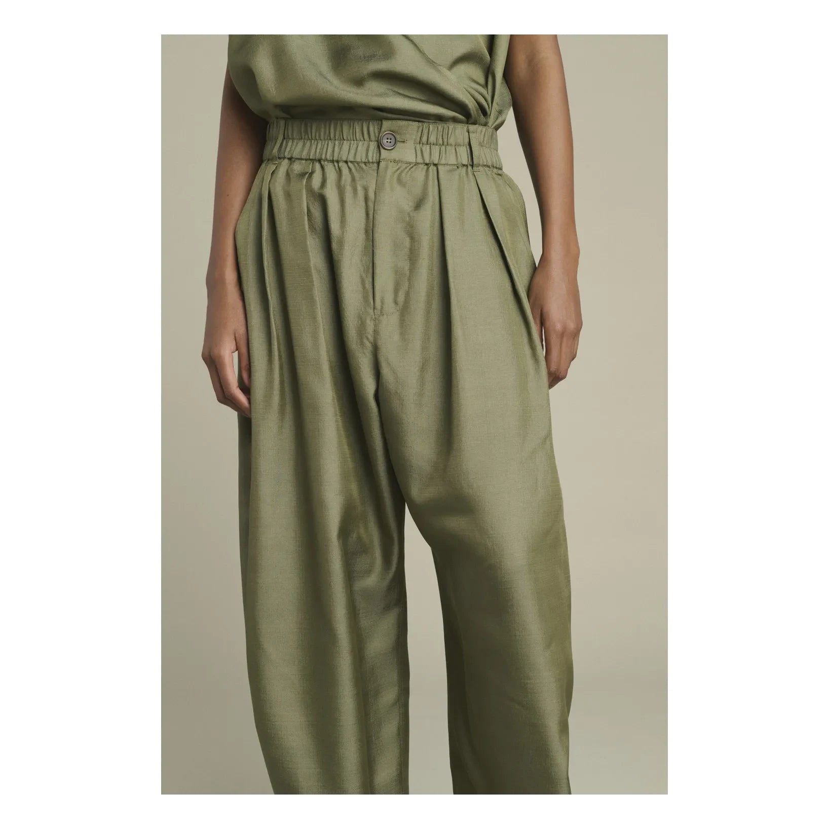 Soeur - Vernon İpek Pantolon | Verdigris