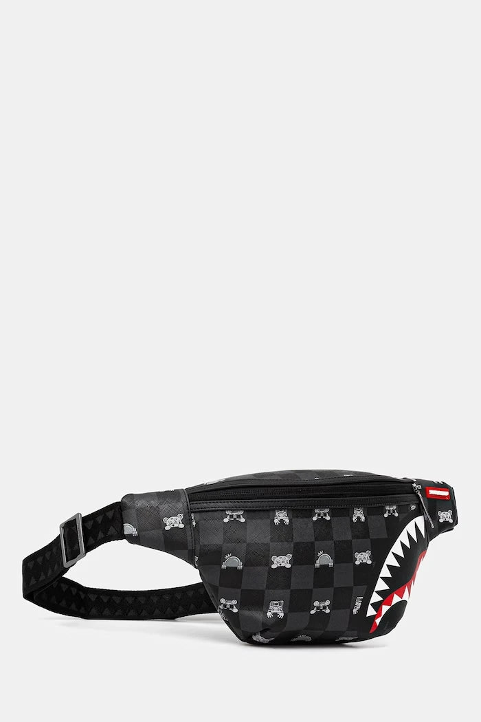 Sprayground - Siyah Suni Deri Bel Çantası 910B8912NSZ