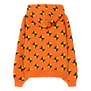 The Animals Observatory - Beaver Losange Sweatshirt mit Kapuze | Orange