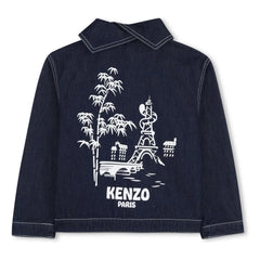 Kenzo - Kenzo Garden Denim Ceket | Koyu Mavi