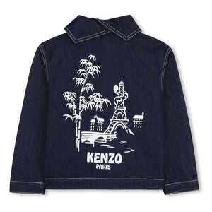 Kenzo - Kenzo Garden Denim Ceket | Koyu Mavi