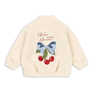 Konges Sløjd - Jazz Sherpa Jacke Cherry recycelte Fasern | Creme