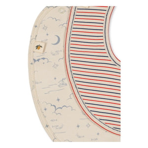 Konges Sløjd - Marino Bandana-Lätzchen - 2er Set | Beige