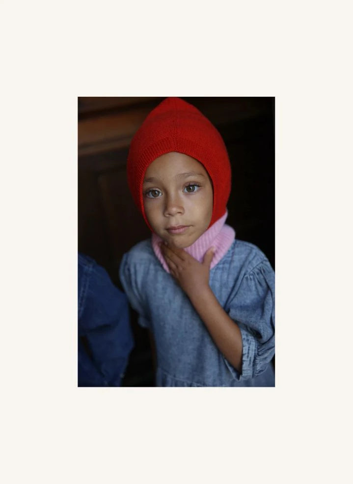 Hvid - Eddy Merino Yün Balaklava | Pembe