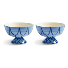 &Klevering - Sirenen-Schalen - 2er Set | Blau