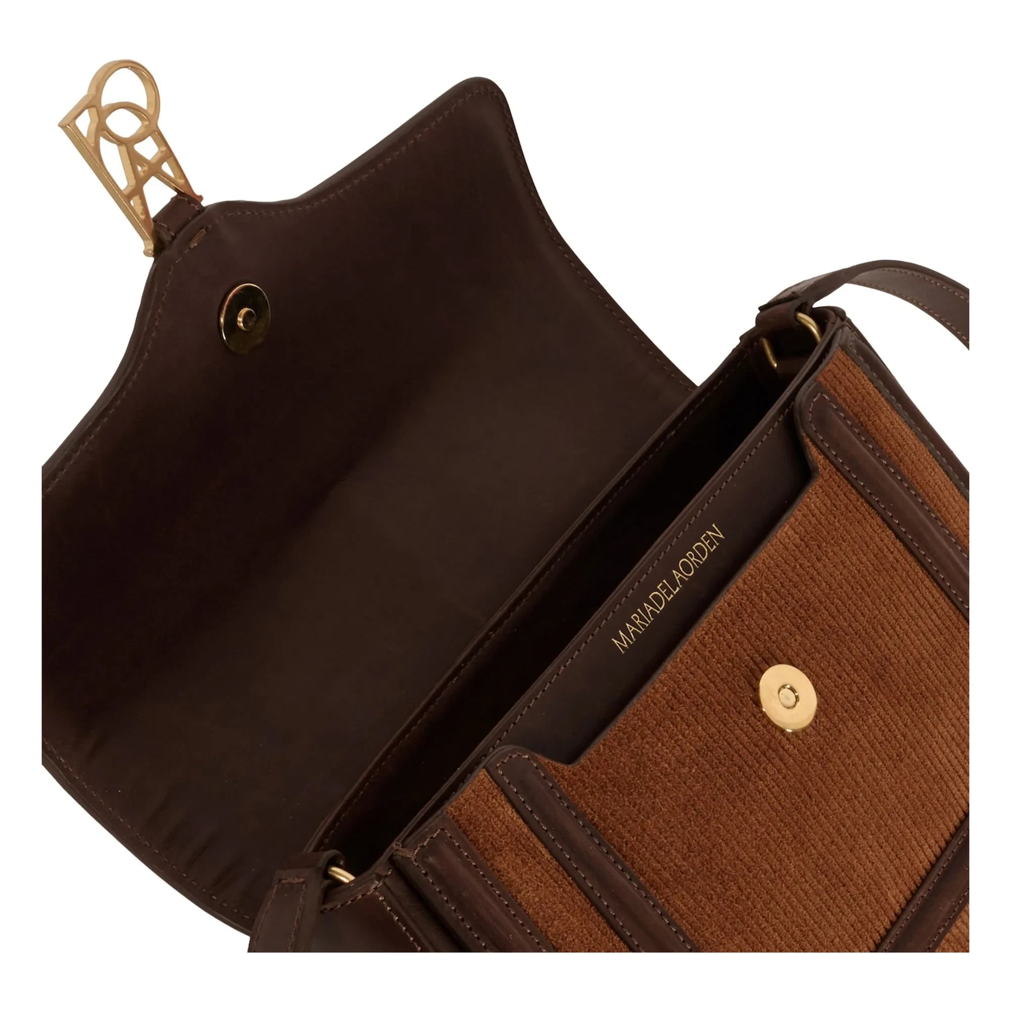 Maria de la Orden - Noah Tasche aus Samt und Leder | Camel
