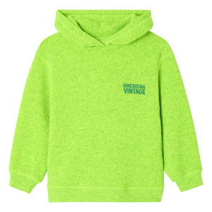 American Vintage - Evona Kapüşonlu Sweatshirt | Floresan sarı