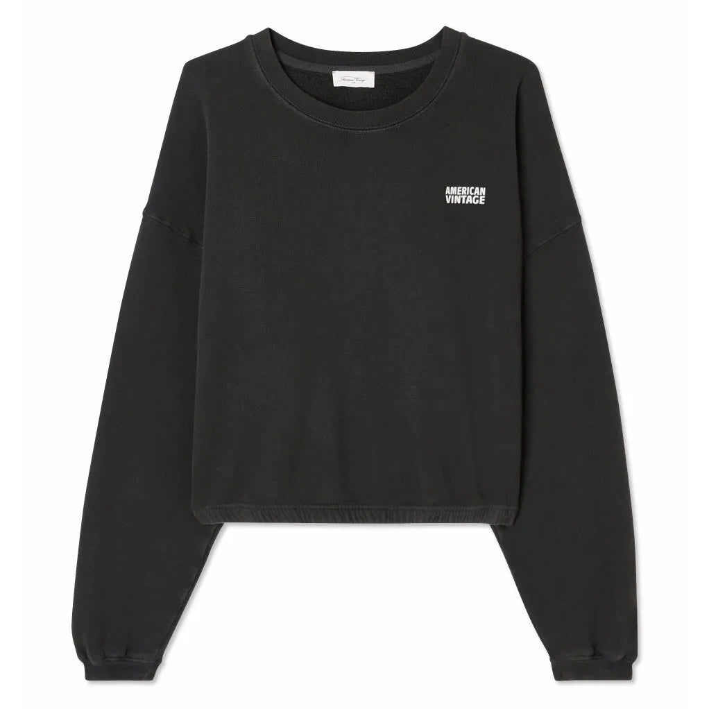 American Vintage - Sudadera de algodón Izubird | Gris carbón