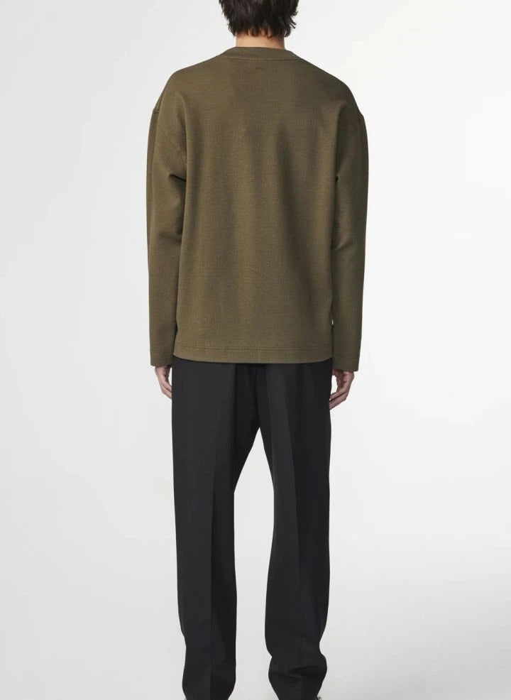 NN.07 - Benja 3530 organik pamuk sweatshirt | Haki kahverengi