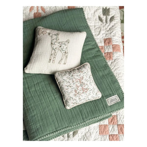 Editions Aimable - Pablo Throw | Moss Green Gauze