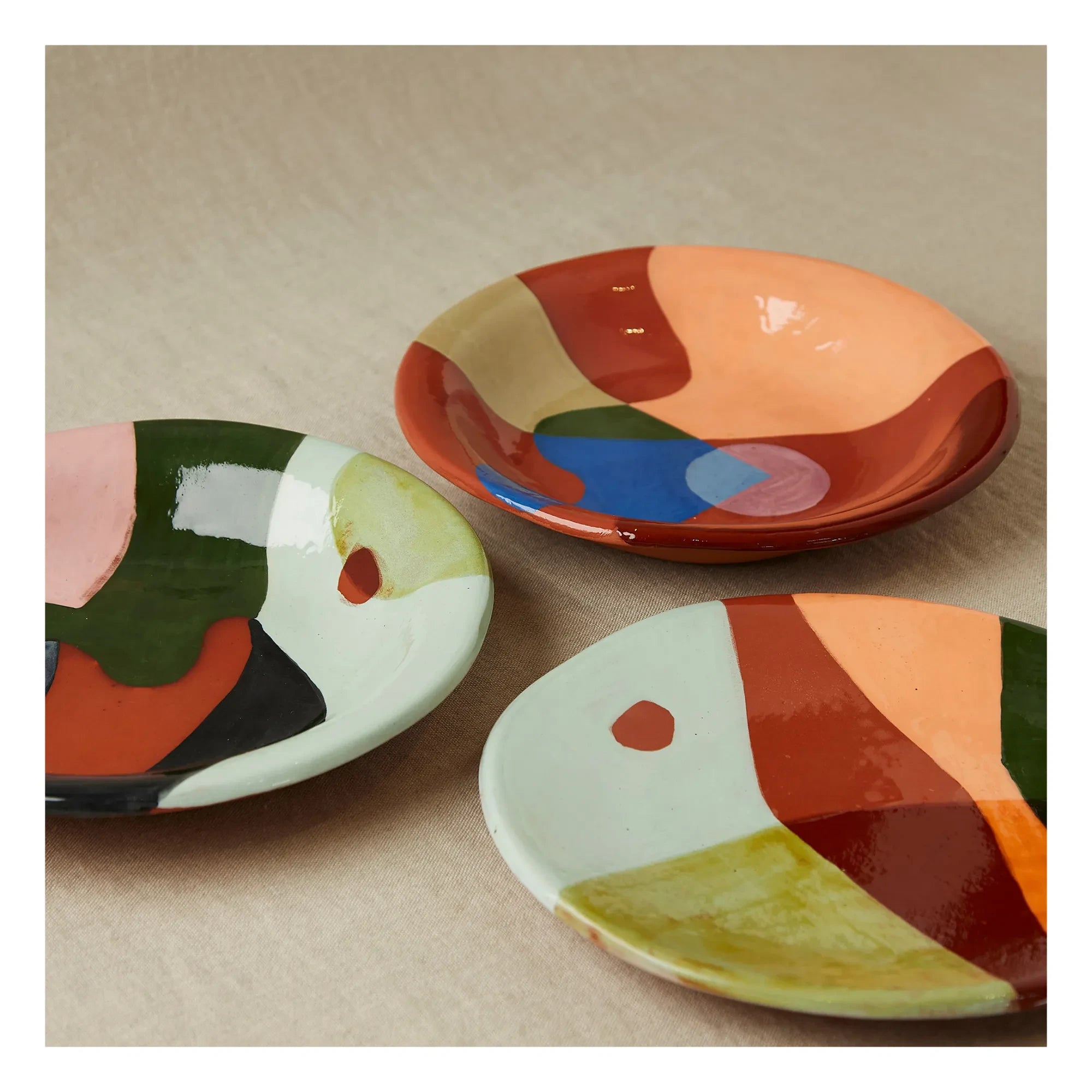 Rosi Mistou - Terracotta Salad Bowl | Navy Blue