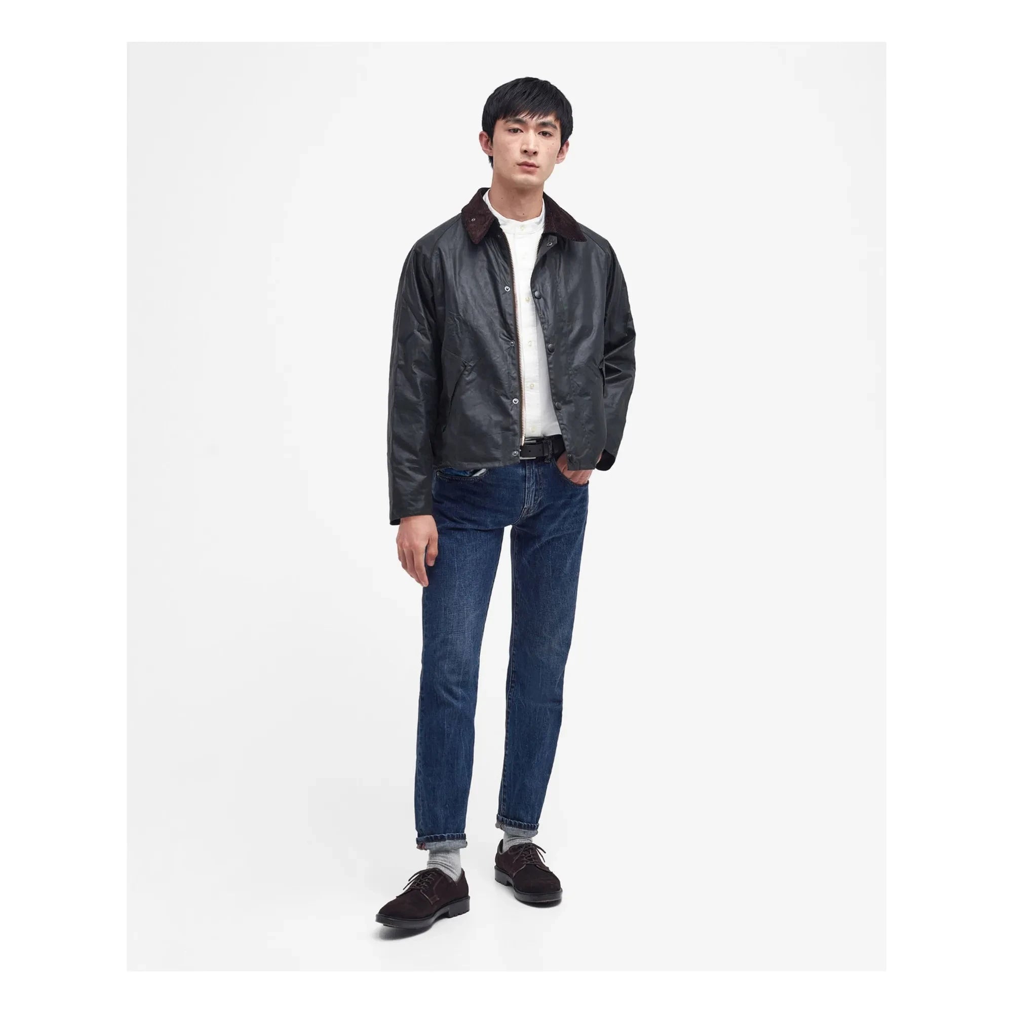 Barbour - Transport Wax Bone Ceket | Siyah