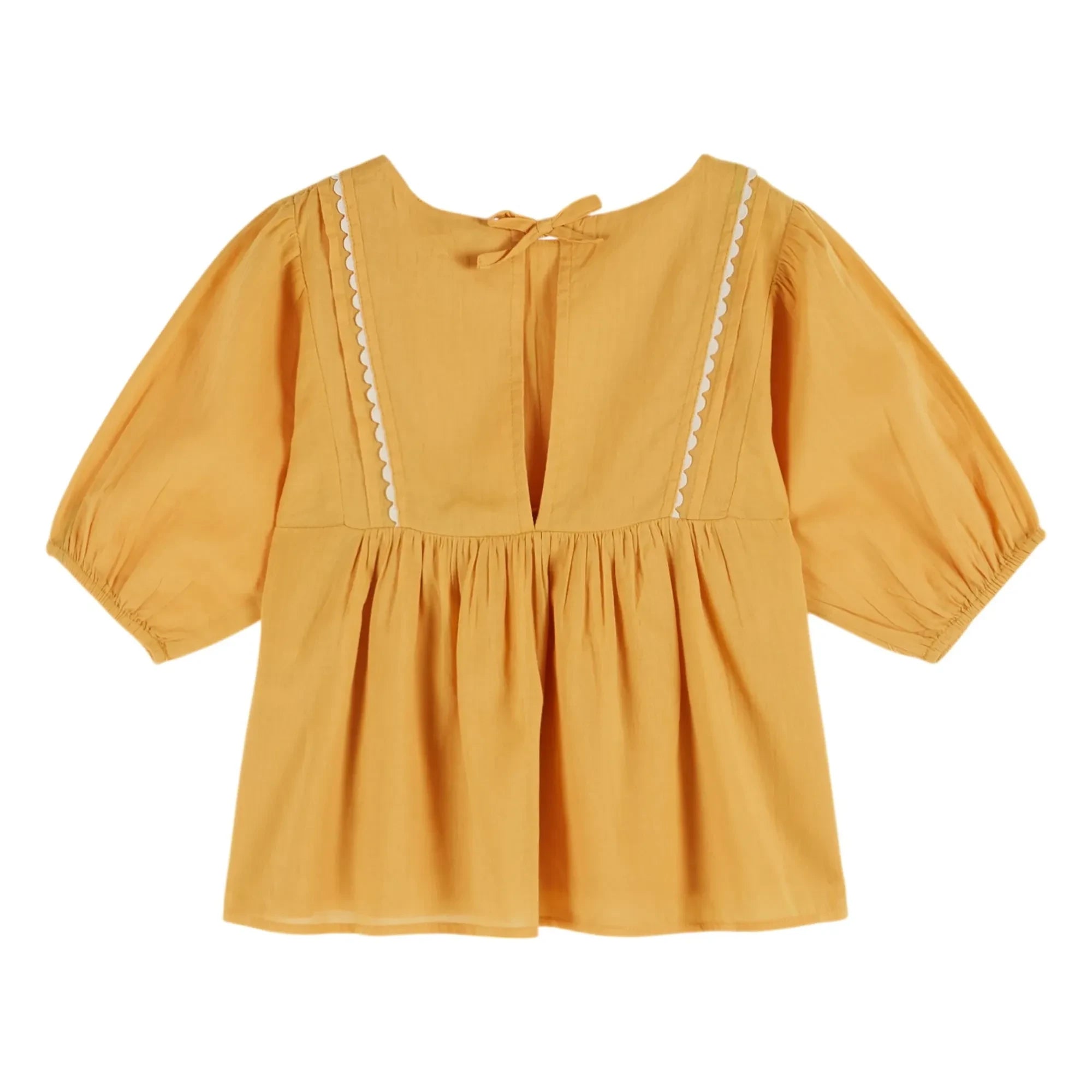 Emile et Ida - Gelbe Bluse mit Rüschen