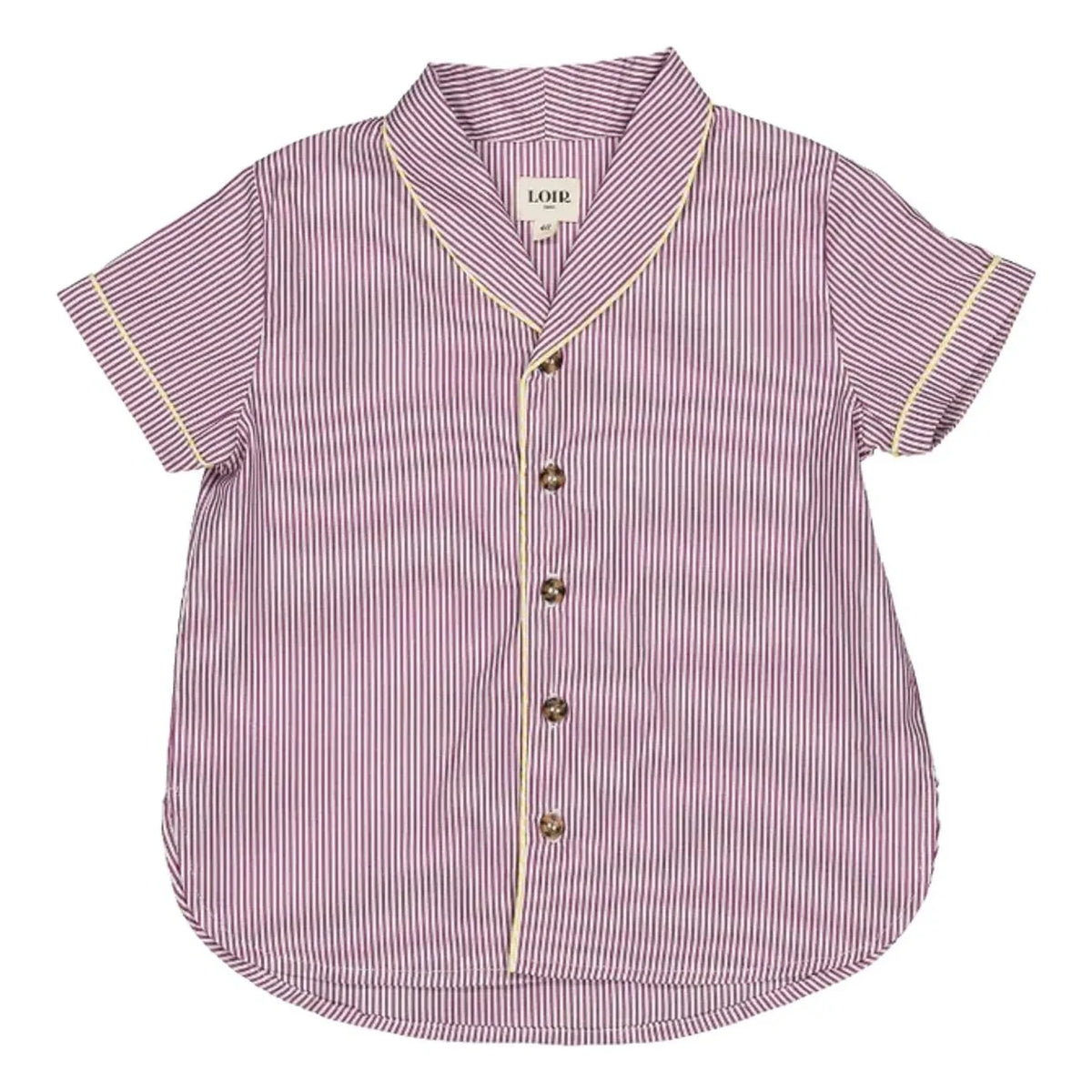 Loir - Striped Paco Shirt | Purple