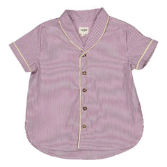 Loir - Striped Paco Shirt | Purple