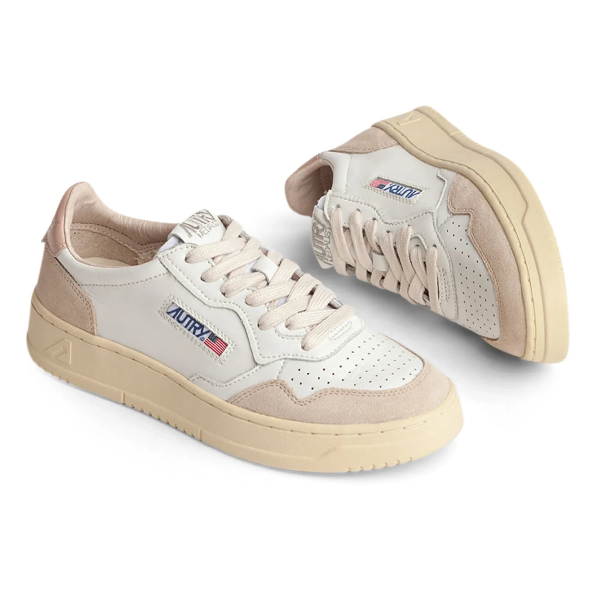 Autry - Medalist Düşük Deri/Süet Sneakers | Soluk Pembe