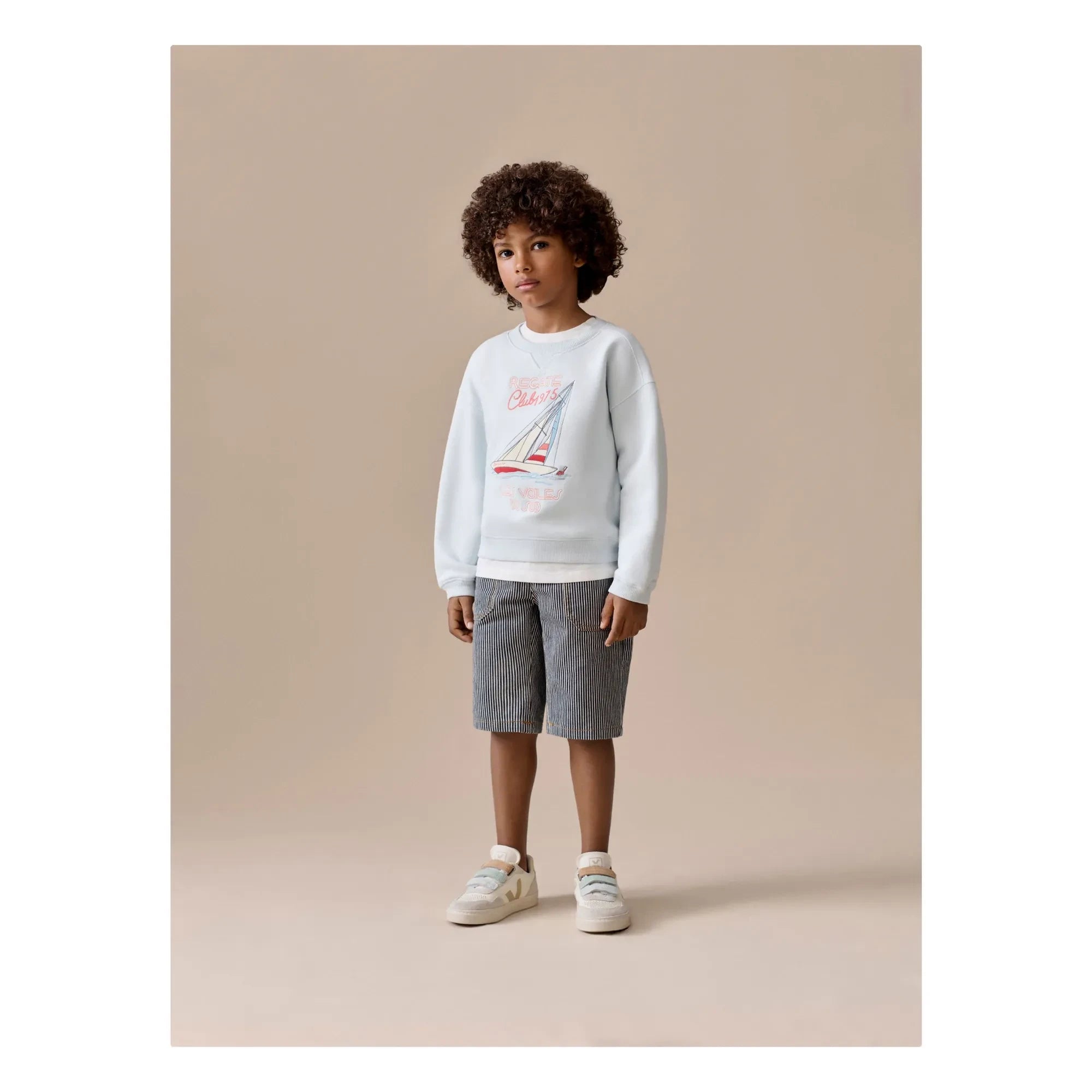 Bonpoint - Lika sweatshirt | Azure mavi