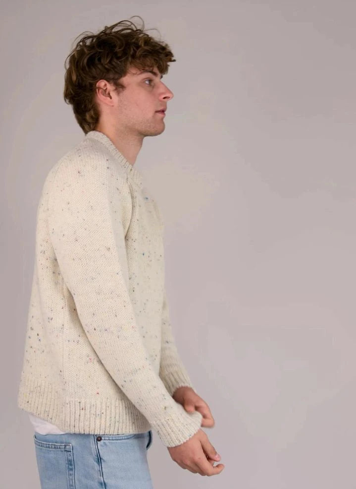 Origin Knitwear - Raglan Kalın Yün Kazak | Ecru