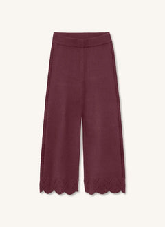 Fliink - Alilly Pantalones de Punto | Burdeos