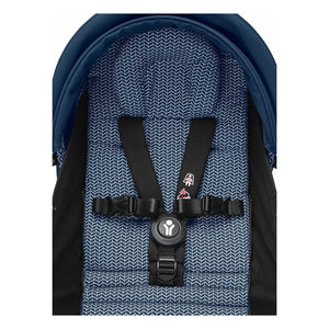 Stokke® - YOYO³ 0+ yenidoğan bebek arabası Beyaz çerçeve | Air France Mavisi