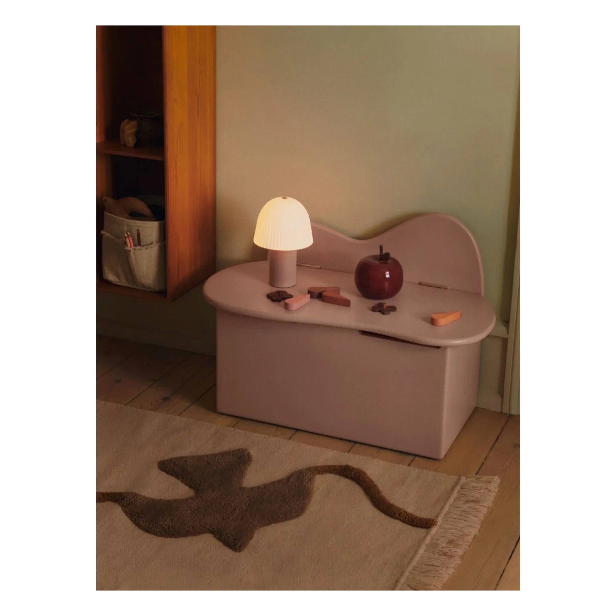 Ferm Living Kids - Eğimli saklama kutusu | Pembe